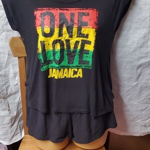 SunKissedIsland Graphic Black T-Shirt